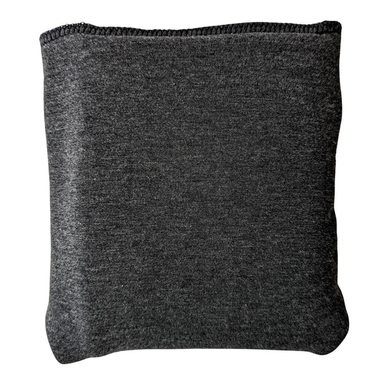 Fixed Flat Cloth Diaper | Bamboo Merino Wool | Heavy Wetter Absorbency | Dark Charcoal