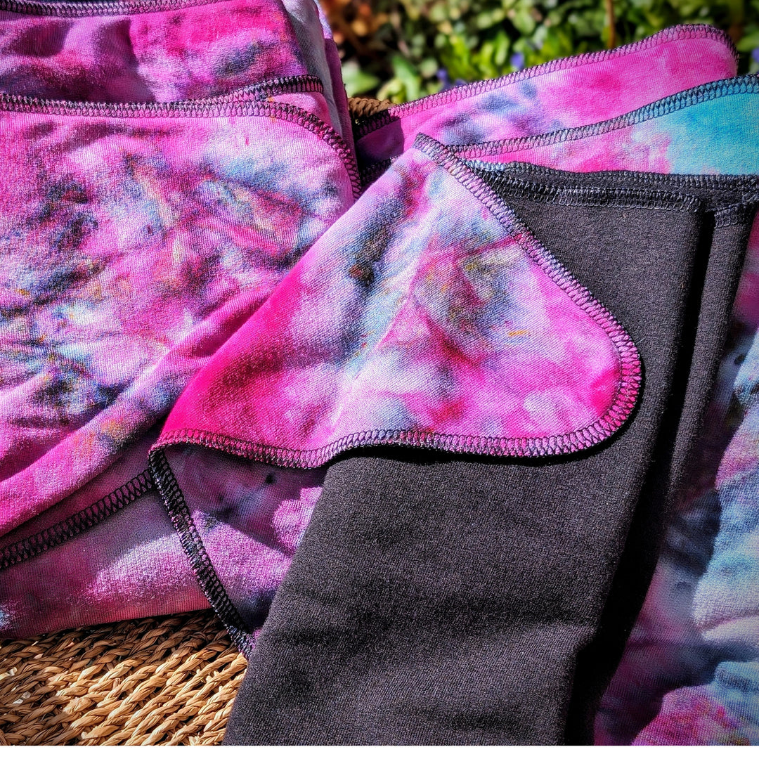 Fixed Flat Cloth Diaper | Lightweight Absorbency | Hand-Dyed-Moonstone