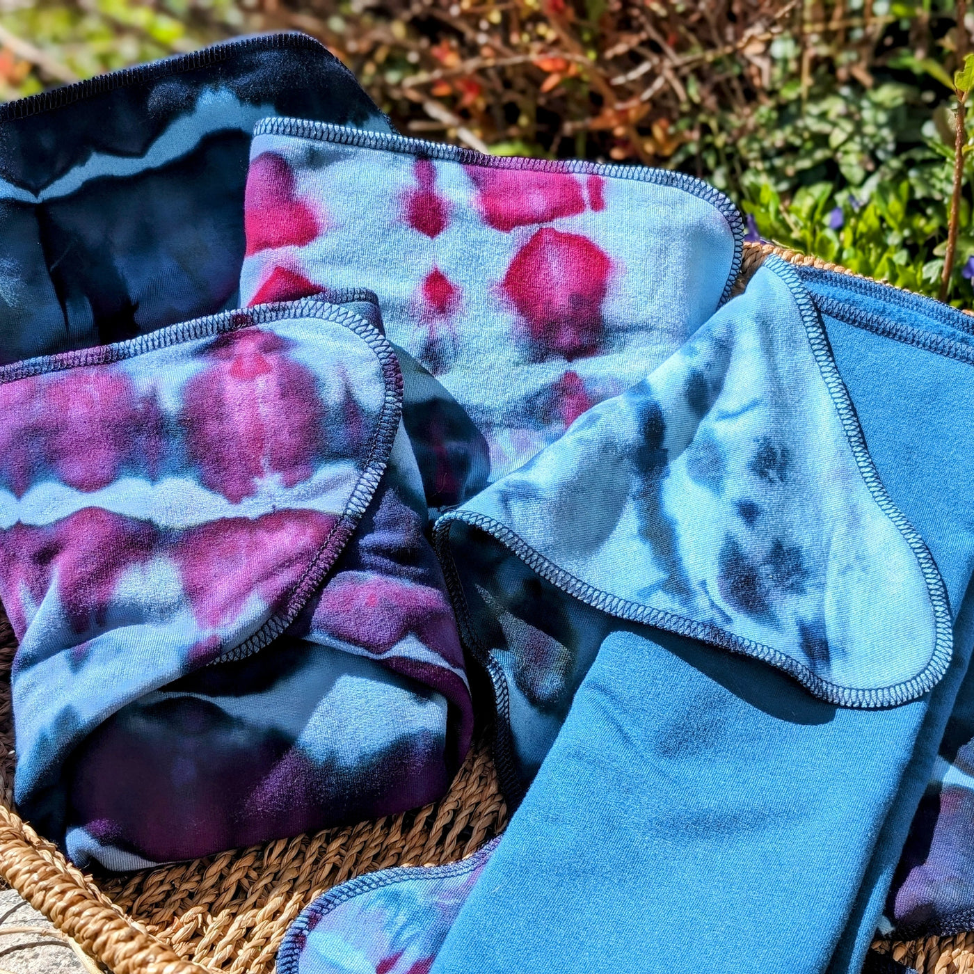 Fixed Flat Cloth Diaper | Regular Absorbency | Hand-Dyed-Tsunami
