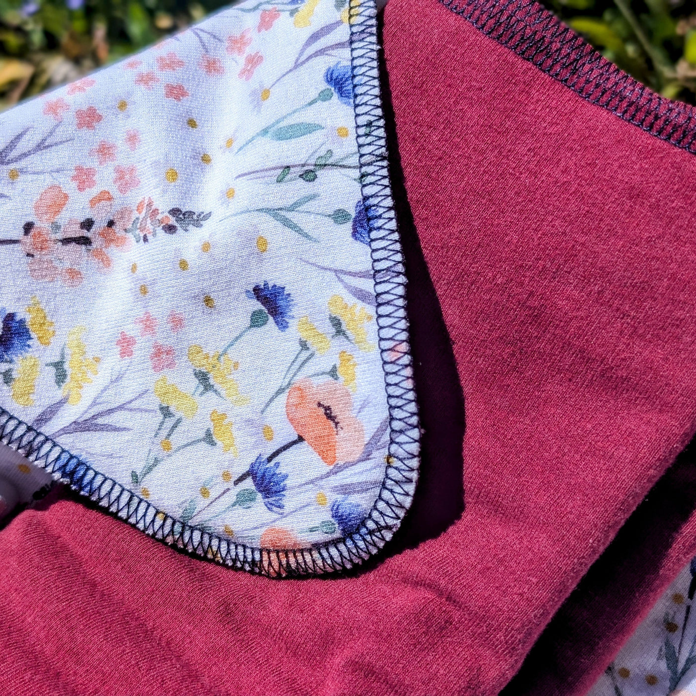 Fixed Flat Cloth Diaper | Heavy Absorbency | Custom Print-Mountain Meadows