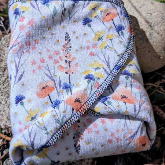 Fixed Flat Cloth Diaper | Heavy Absorbency | Custom Print-Mountain Meadows