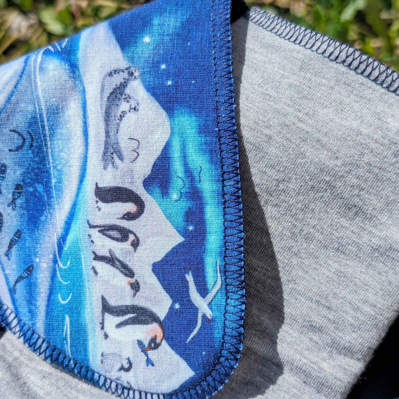 Fixed Flat Cloth Diaper | Regular Absorbency | Custom Print-Arctic Chill