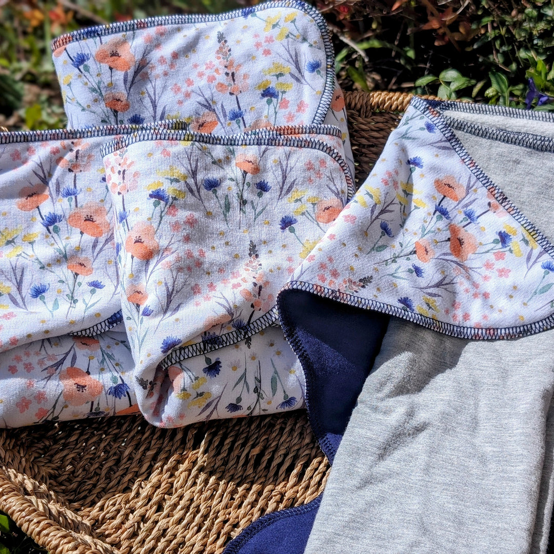 Fixed Flat Cloth Diaper | Regular Absorbency | Custom Print-Mountain Meadows