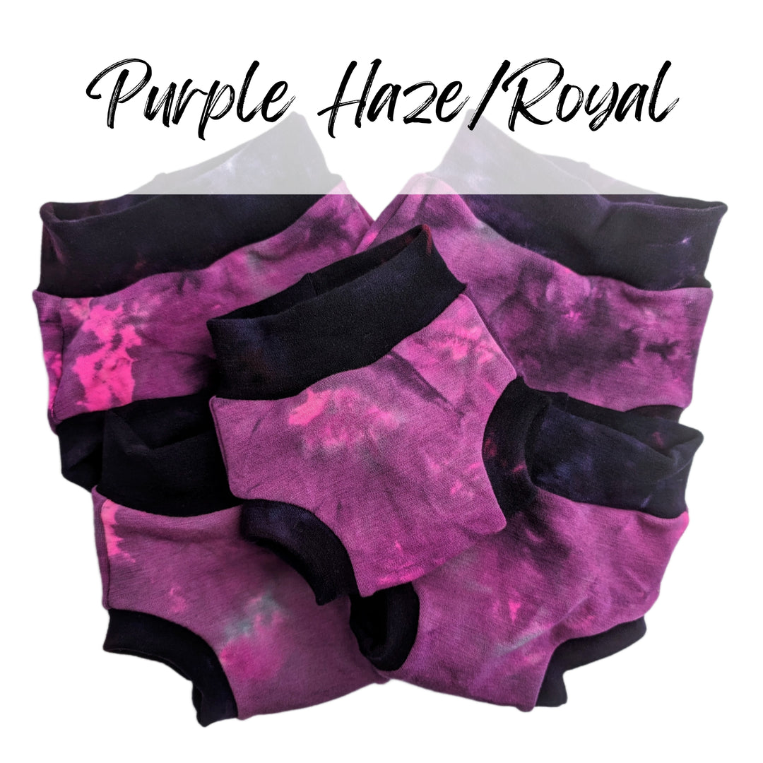 Merino Wool Diaper Cover | Purple Haze/Royal