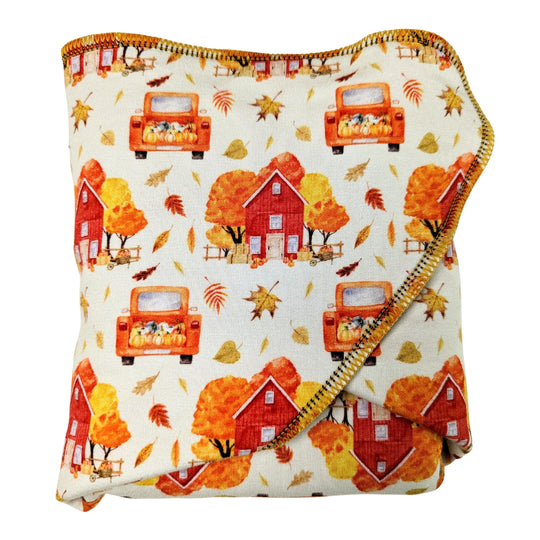 Fixed Flat Cloth Diaper©Winkelmann2020 | Heavy Wetter Absorbency | Pumpkin Patch