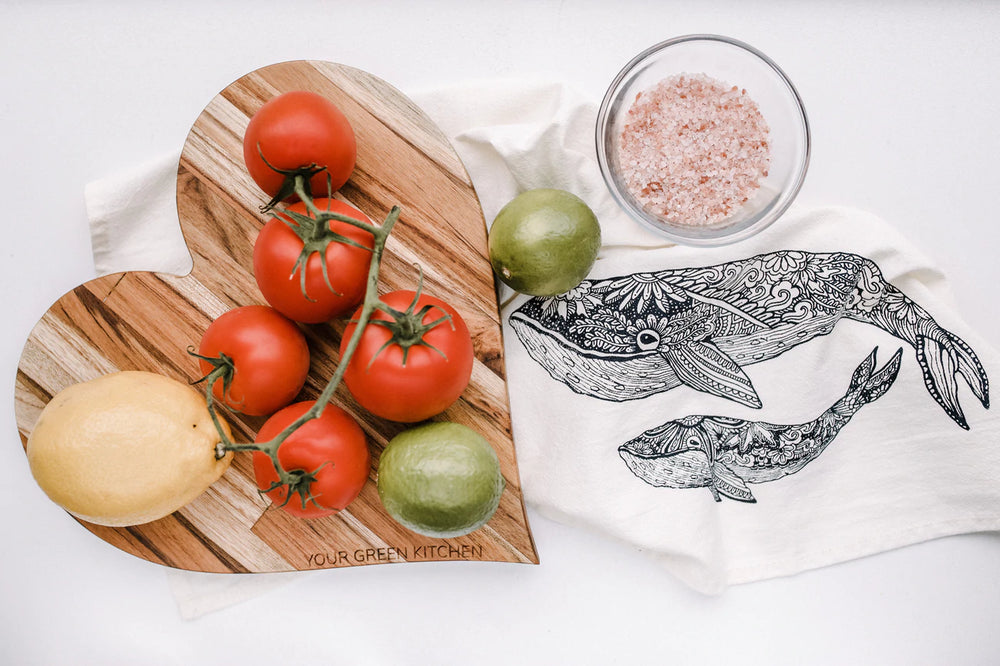 Your Green Kitchen | Tea Towel | Whale
