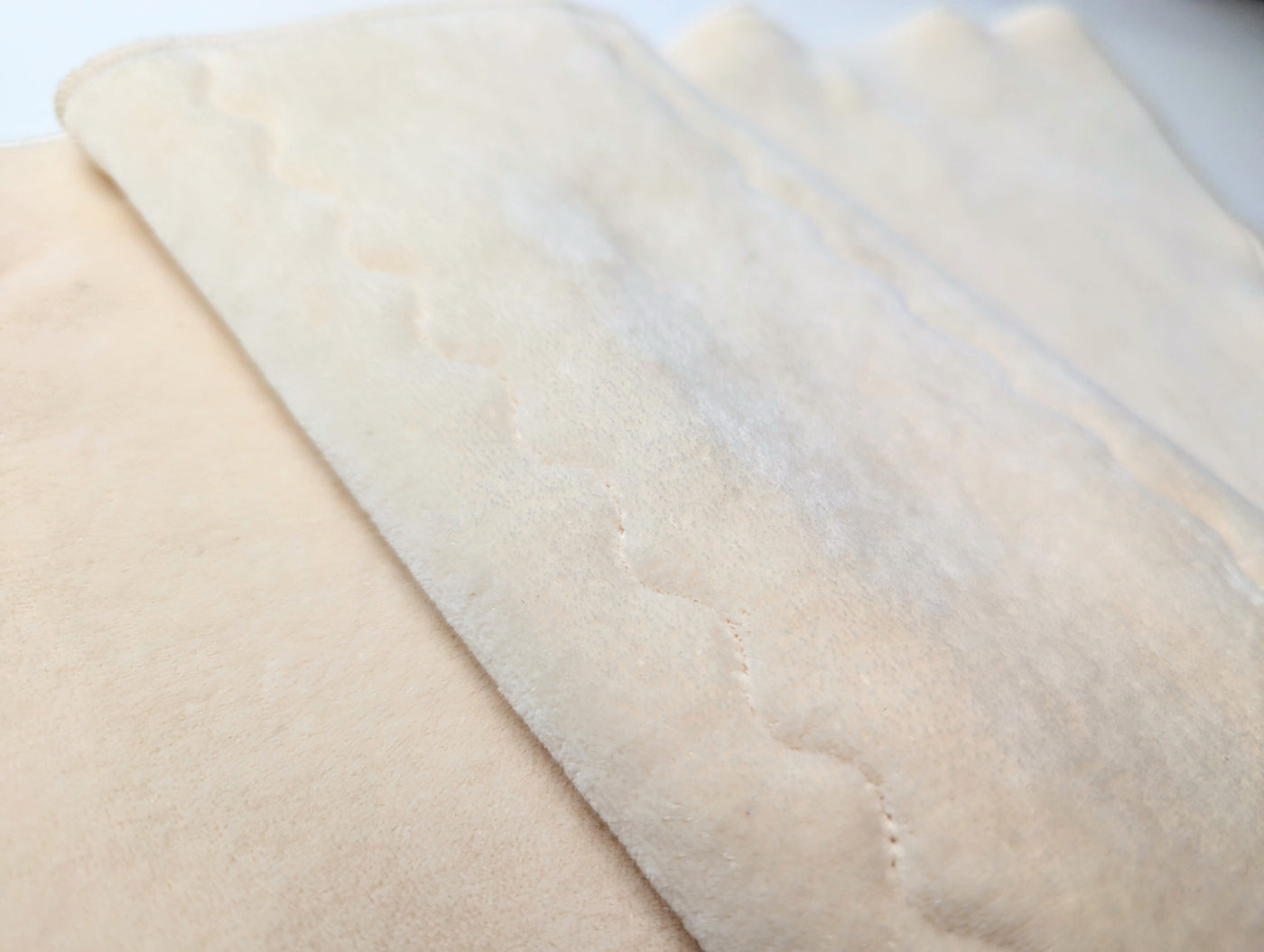 100% USA Organic Cotton Cloth Diaper Trifold Insert | Natural/Plastic Free