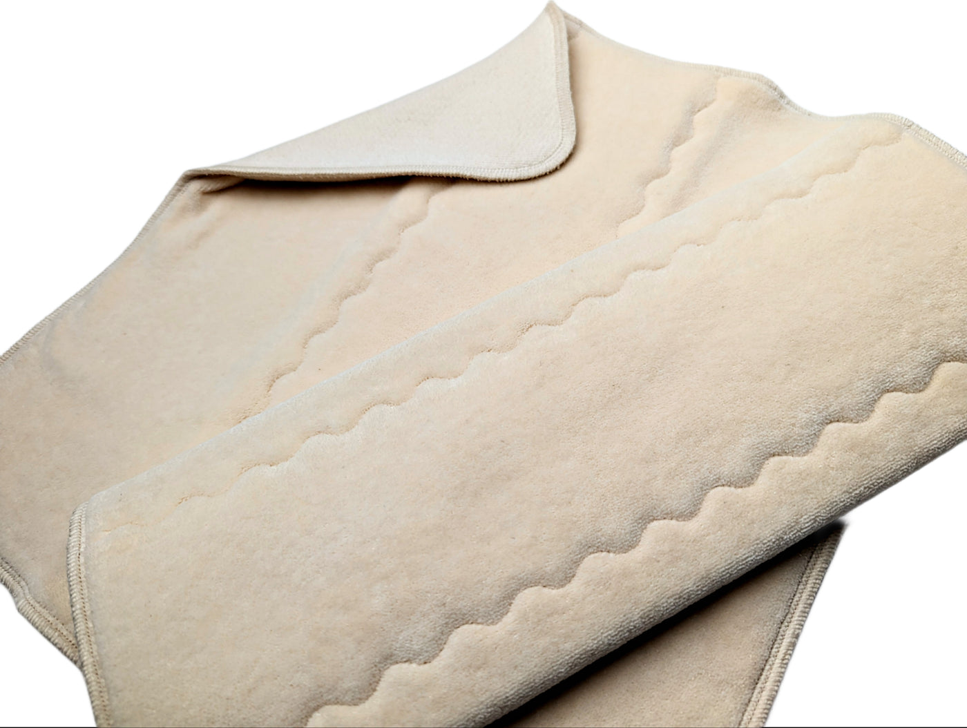 100% USA Organic Cotton Cloth Diaper Trifold Insert | Natural/Plastic Free