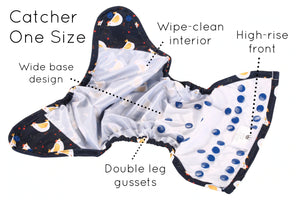 PUL/TPU Wipeable Diaper Covers