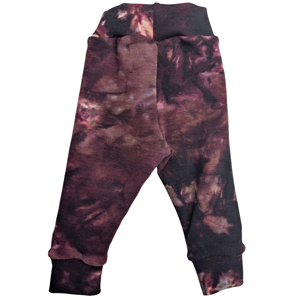 Relaxed Fit/High Rise Merino Wool Joggers | Plum