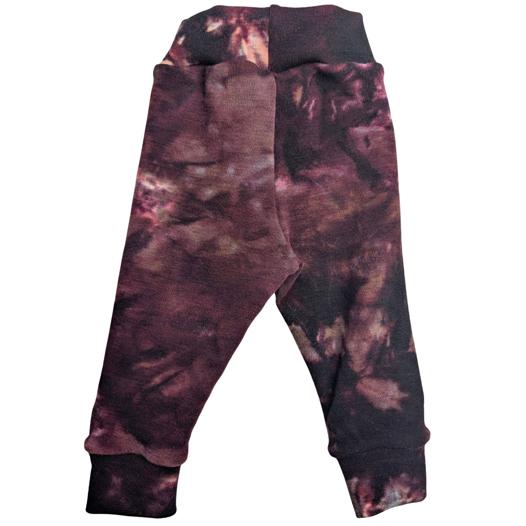Relaxed Fit/High Rise Merino Wool Joggers | Plum