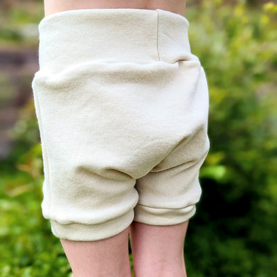 Made to Order | Merino Wool Shorties | Natural or Hand-Dyed Merino Wool Stretch Interlock