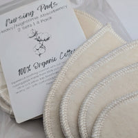 Organic Cotton Teardrop Nursing Pads | Plastic Free | 2 Sets (4 Total Pads)
