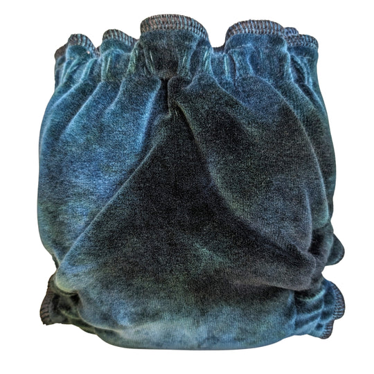 Fitted Cloth Diaper-Super Soaker | Fold Down Rise-Snap Closure | Hand-Dyed-Majestic