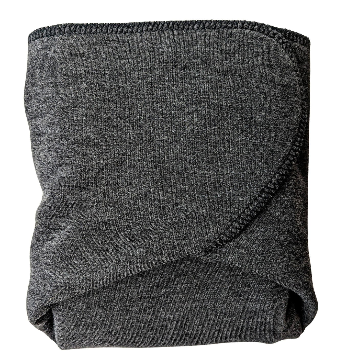 Fixed Flat Cloth Diaper | Bamboo Merino Wool | Heavy Wetter Absorbency | Dark Charcoal