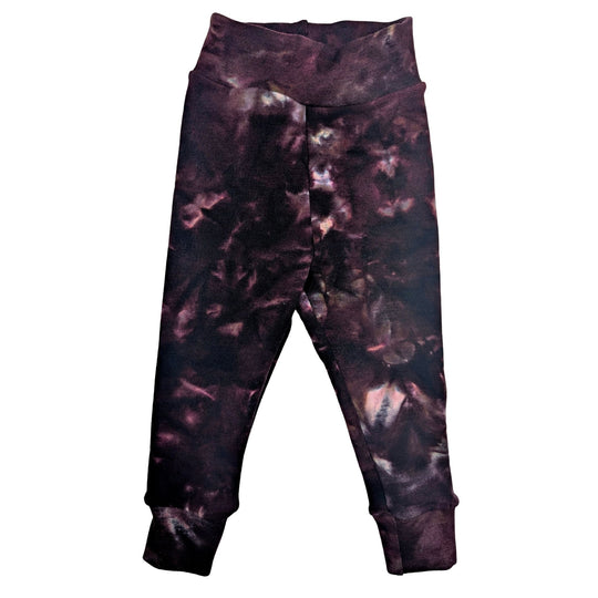 Relaxed Fit/High Rise Merino Wool Joggers | Plum