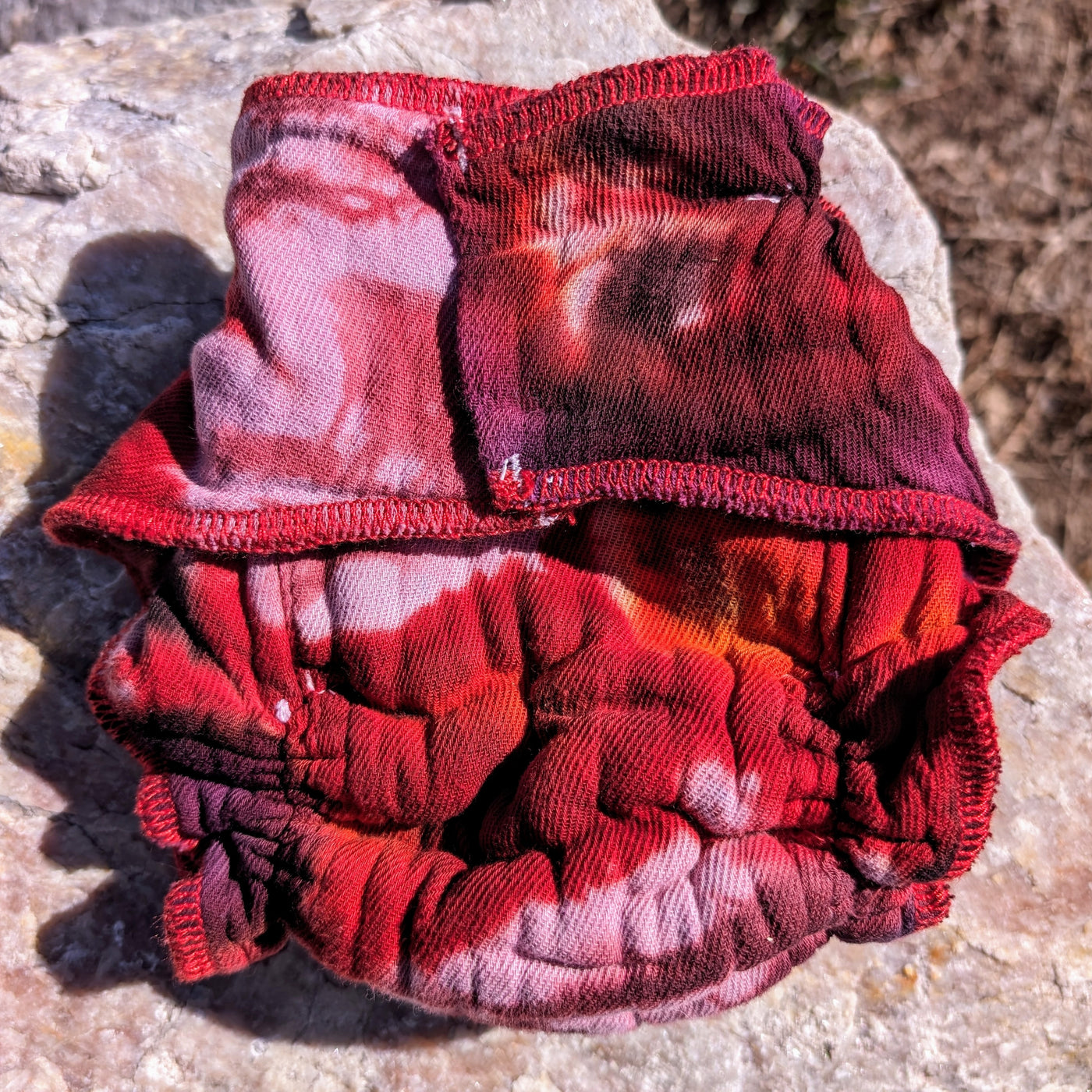 Fitted Cloth Diaper-Snap Free | Large | Hand-Dyed