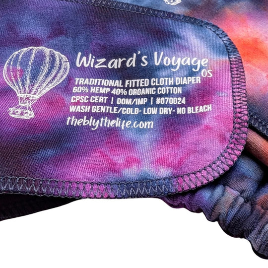Fitted Cloth Diaper | Regular Absorbency-Comfort Serged | Wizard's Voyage-Wizard of OZ Collection