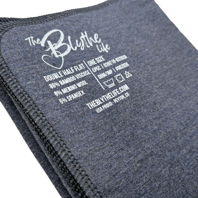 Double Half Flat | Bamboo Merino Wool | Lake Heather