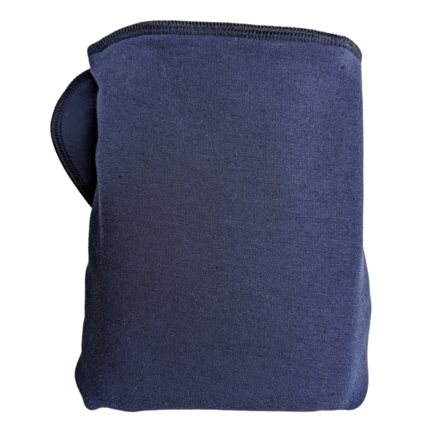 Fixed Flat Cloth Diaper | Bamboo Merino Wool | Heavy Wetter Absorbency | Marine Blue/Heather Gray