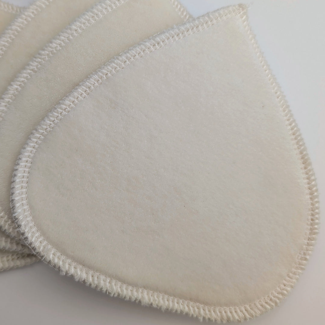 Organic Cotton Teardrop Nursing Pads | Plastic Free | 2 Sets (4 Total Pads)