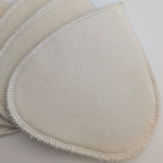 Organic Cotton Teardrop Nursing Pads | Plastic Free | 2 Sets (4 Total Pads)