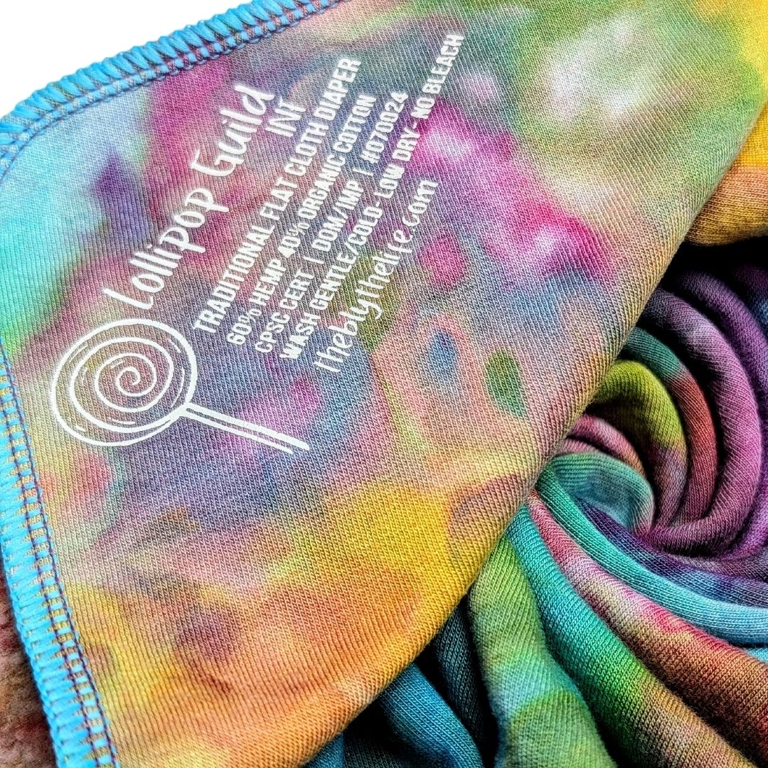 Traditional Flat Cloth Diaper | Lollipop Guild | The Blythe Life