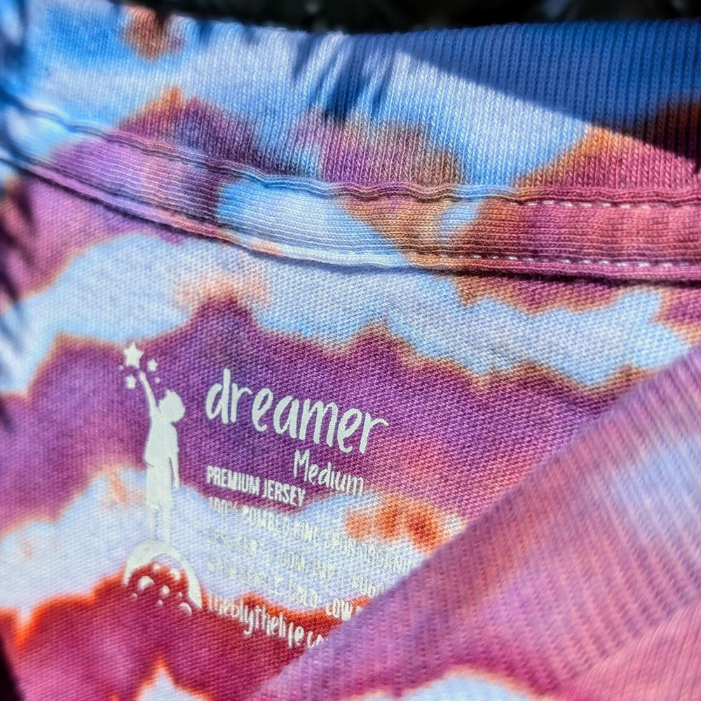 Unisex Hand-Dyed Organic Short Sleeve Heavyweight Tee | Adult Sizes | Dreamer