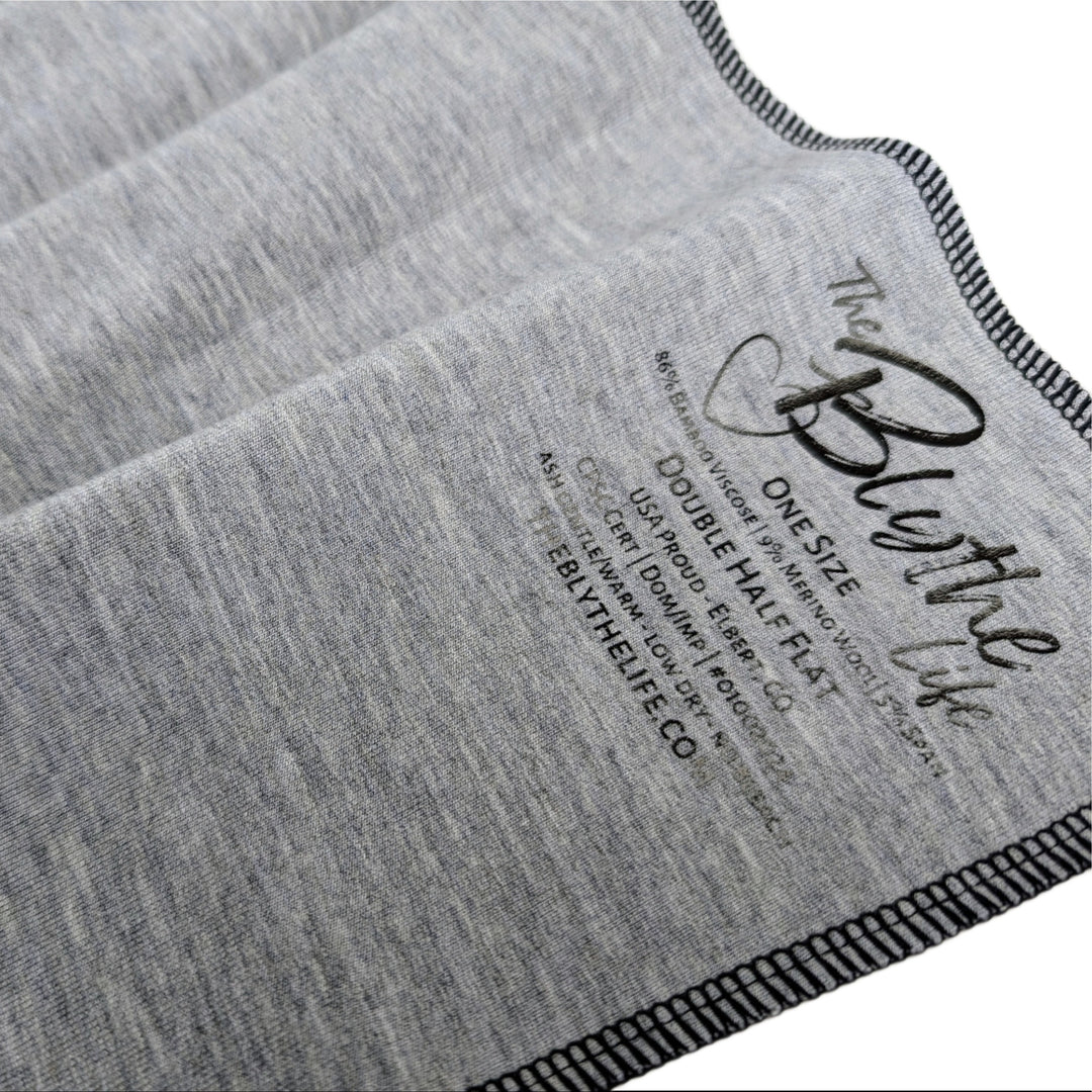 Made to Order | Double Half Flat | Bamboo Merino Wool | Heather Gray