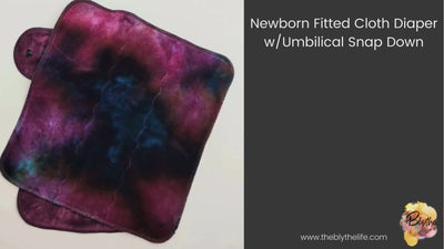 Fitted Cloth Diaper-Super Soaker | Fold Down Rise-Snap Closure | Hand-Dyed-Miracle w/Maroon Inner