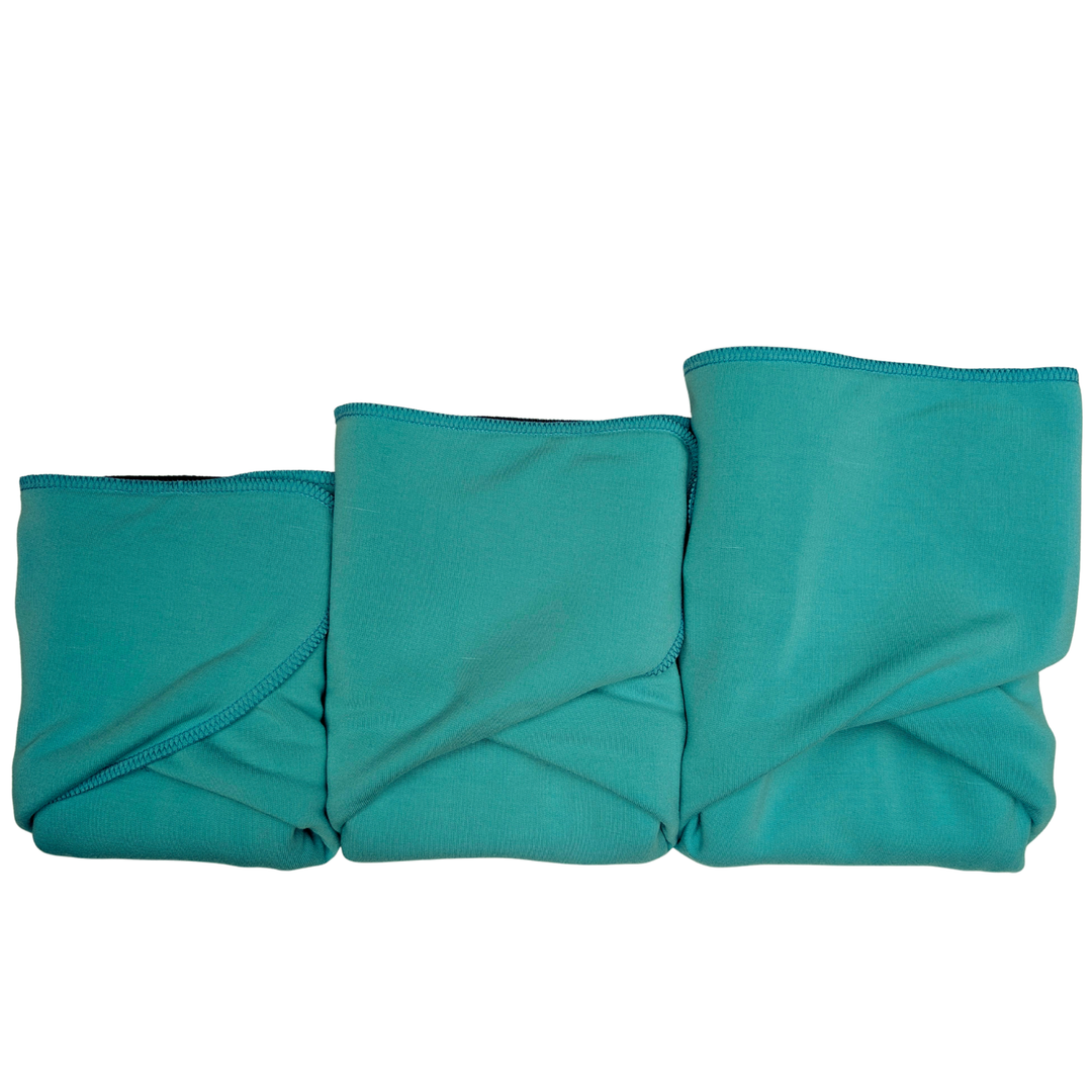 Fixed Flat Cloth Diaper© | Regular Absorbency | Seafoam/Jade
