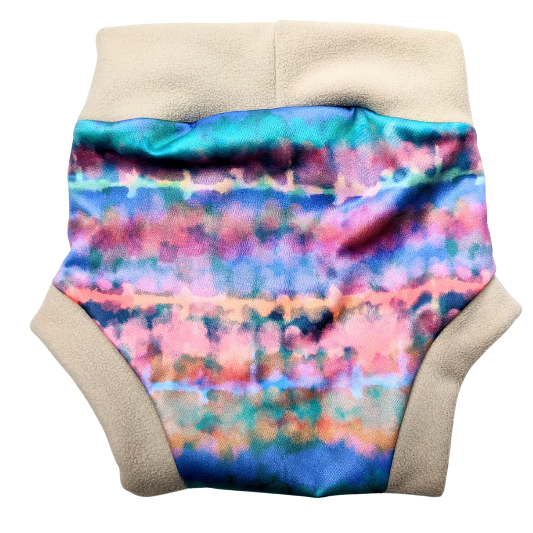 PUL/Fleece Combination Cloth Diaper Cover | Spring Sunrise