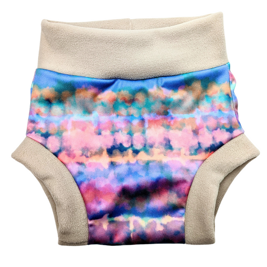 PUL/Fleece Combination Cloth Diaper Cover | Spring Sunrise