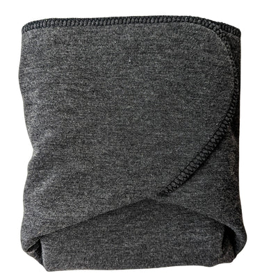 Fixed Flat Cloth Diaper©Winkelmann2020 | Bamboo Merino Wool | Heavy Wetter Absorbency | Charcoal