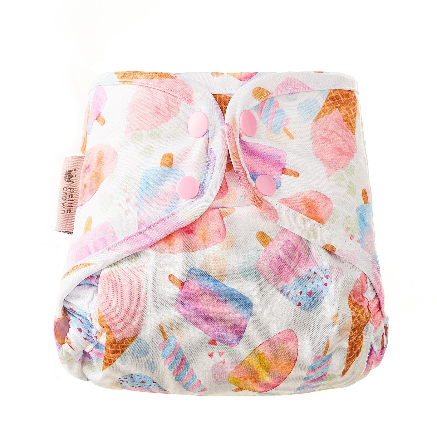 Petite Crown | Catcher Cloth Diaper Cover | One Size | Pastel Pop