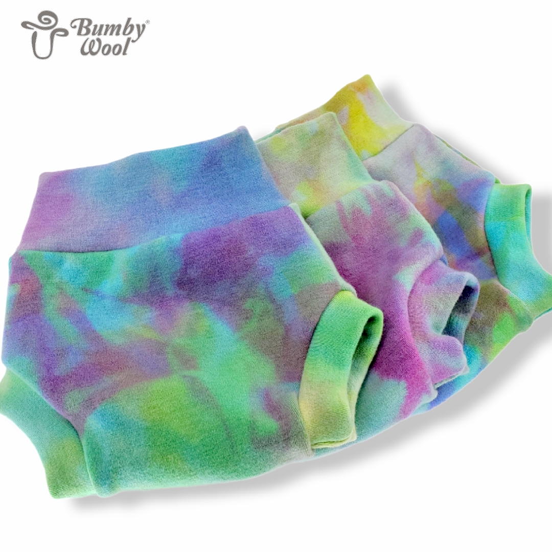 Bumby Wool | Classic Wool Cloth Diaper Cover | XS | Prism LT