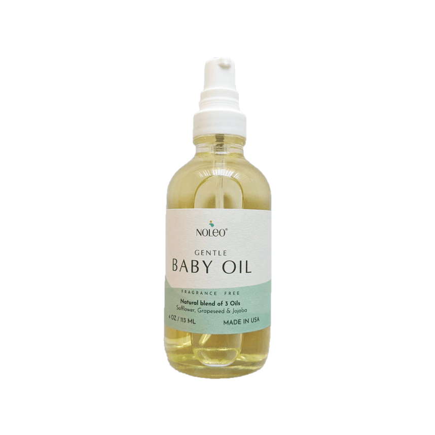 NOLEO® | Gentle Baby Oil | 4 oz. glass bottle
